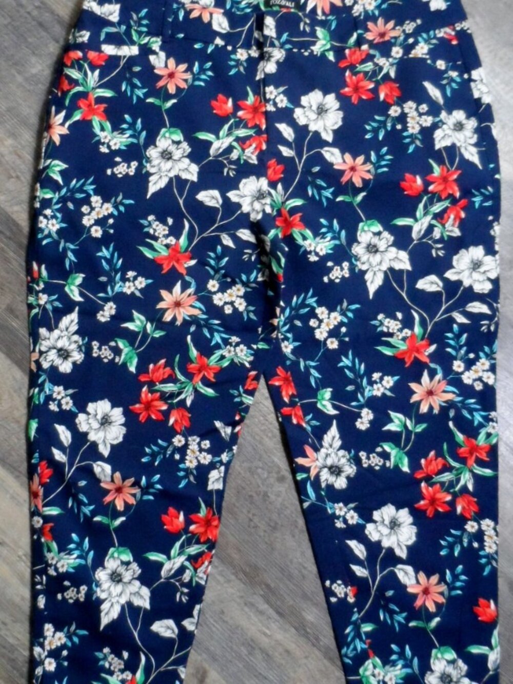 Ankle Pants Navy Floral Roz & Ali Sz 20W